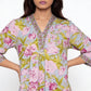 Printed V-Neck Kurta with Pant Set