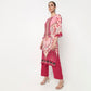 Printed Straight Kurta with Pant & with Dupatta Set