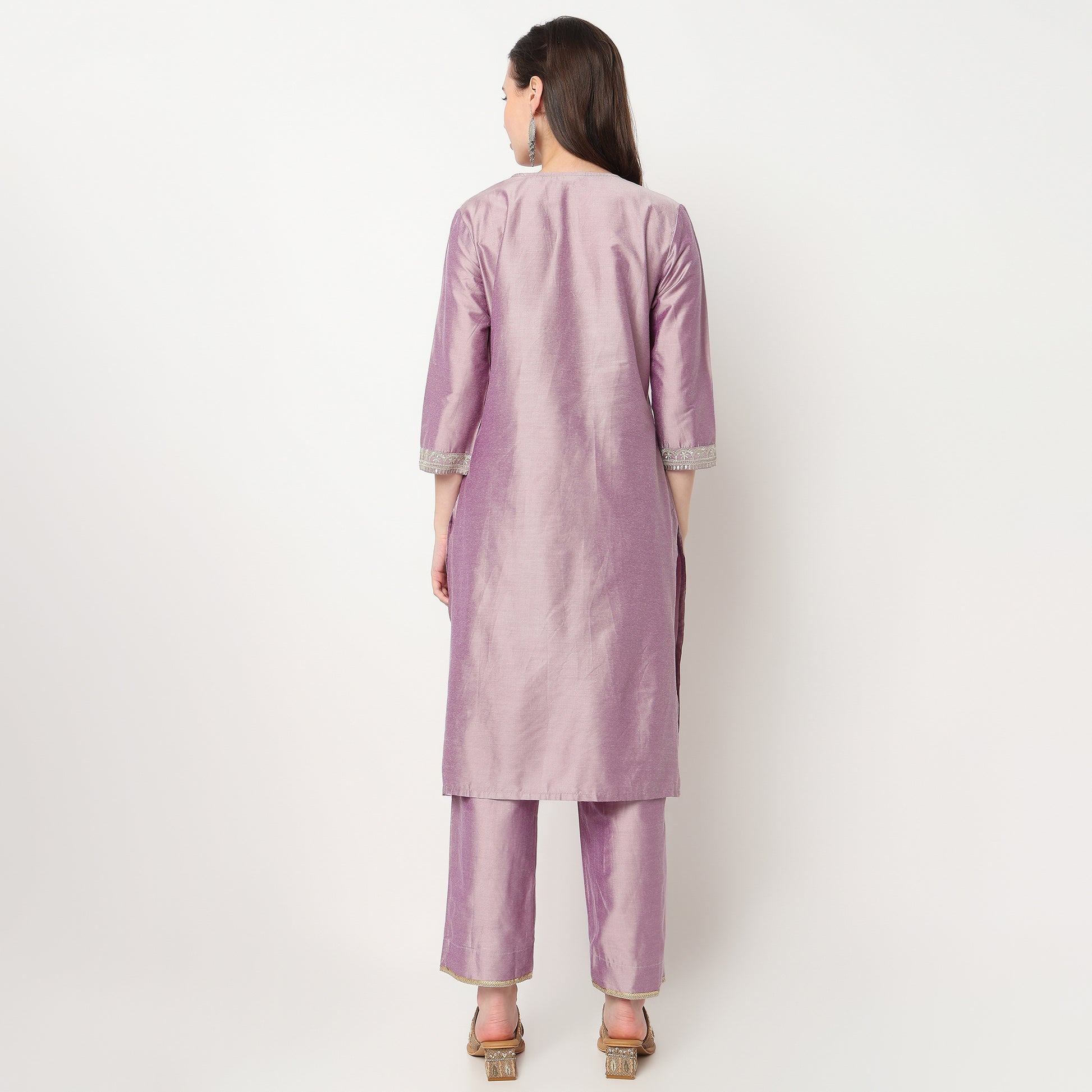 Embroidered Kurta with Pant & with Dupatta Set