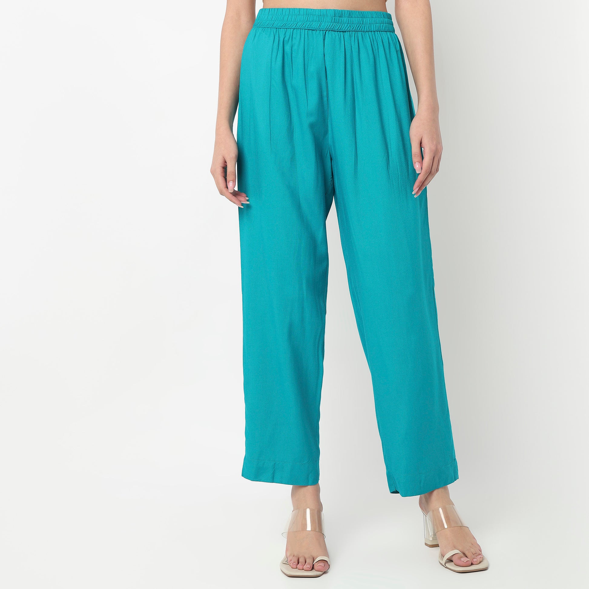 V-Neck Printed Straight Kurta with Pant & with Dupatta Set