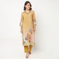Printed V-Neck Kurta with Pant & with Dupatta Set