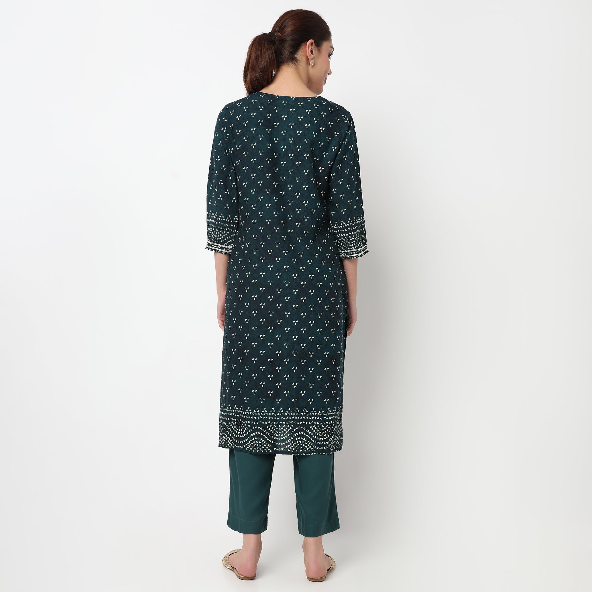Printed Kurta with Pant & with Dupatta Set