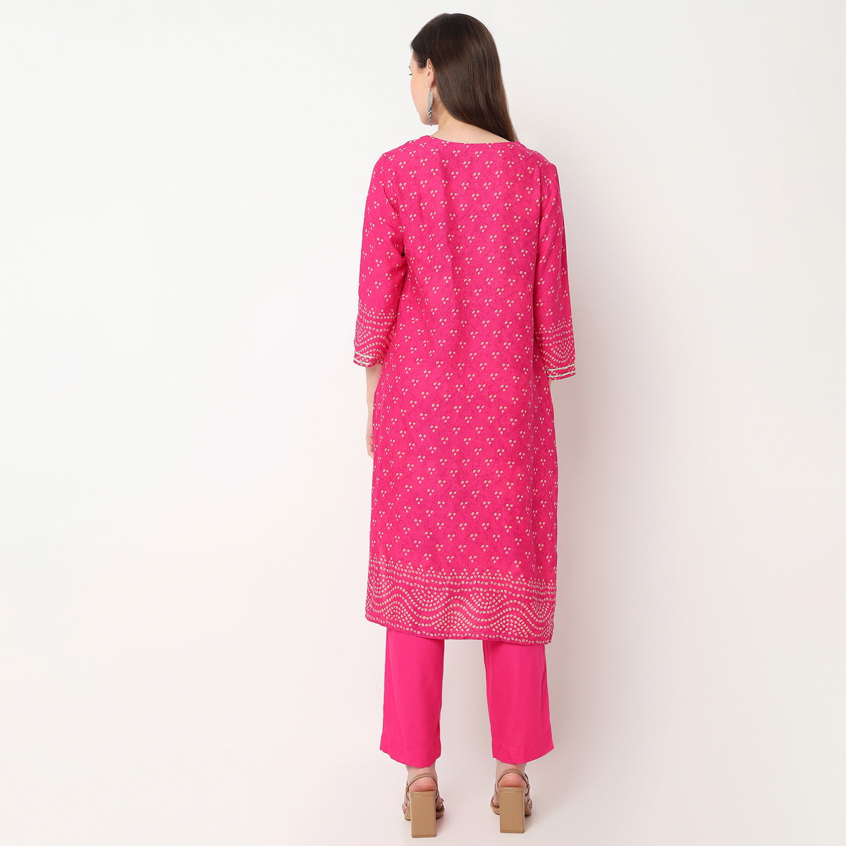 Printed Kurta with Pant & with Dupatta Set