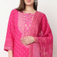 Printed Kurta with Pant & with Dupatta Set