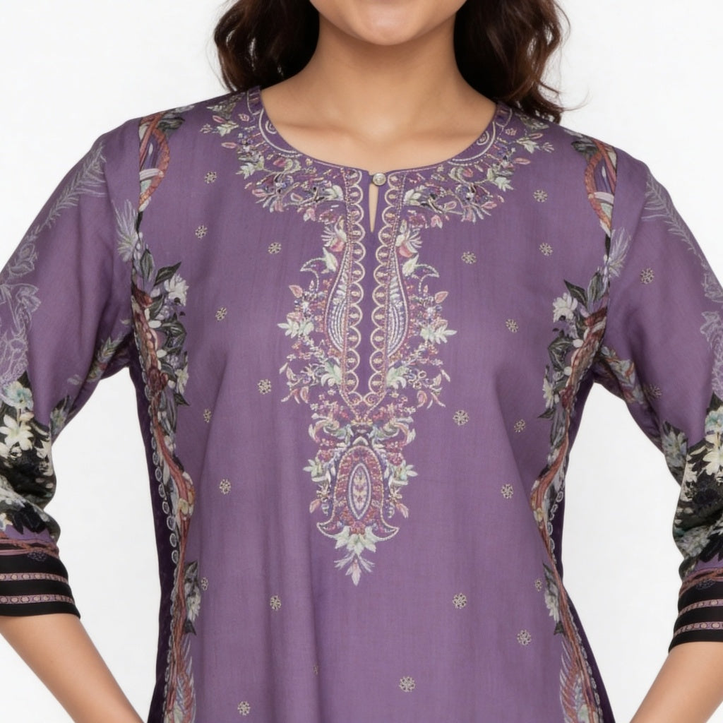 Printed Kurta with Pant & Dupatta Set
