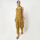 V-Neck Printed Straight Kurta with Pant & with Dupatta Set
