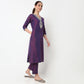 V-Neck Kurta with Pant & with Dupatta Set