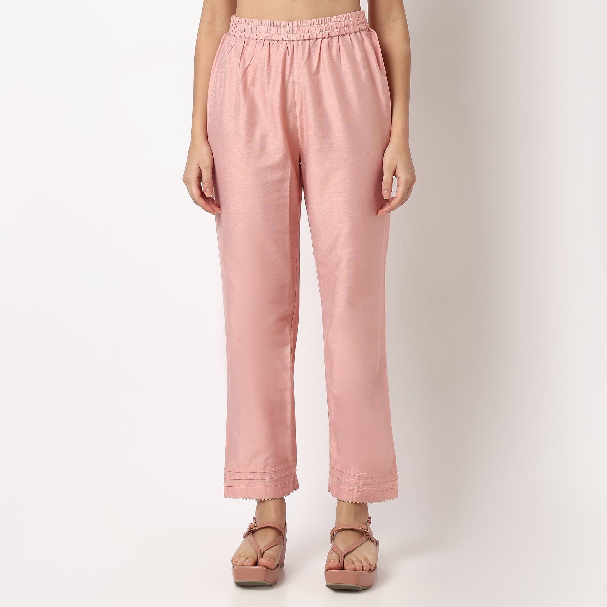 Buy Women Straight Fit Embroidered Three-Fourth Sleeve Kurta and Pant with Dupatta Set  - Style Union