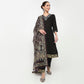 V-Neck Embroidered Straight Kurta with Pant & with Dupatta Set