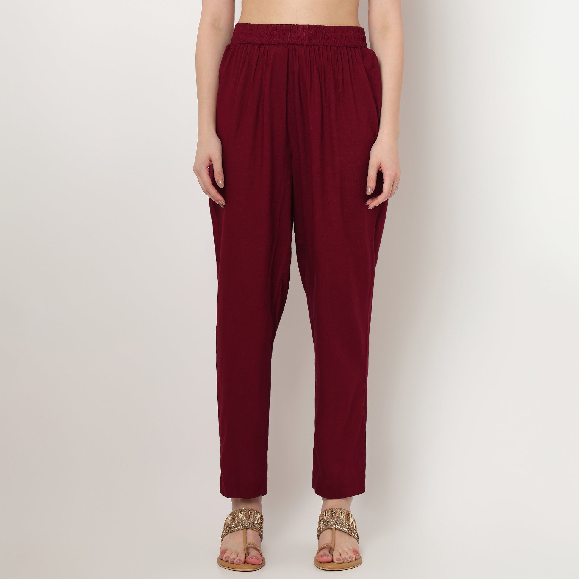 Embroidered V-Neck Kalidar Kurta with Pant Set