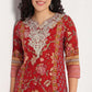 Printed Straight Kurta with Pant Set