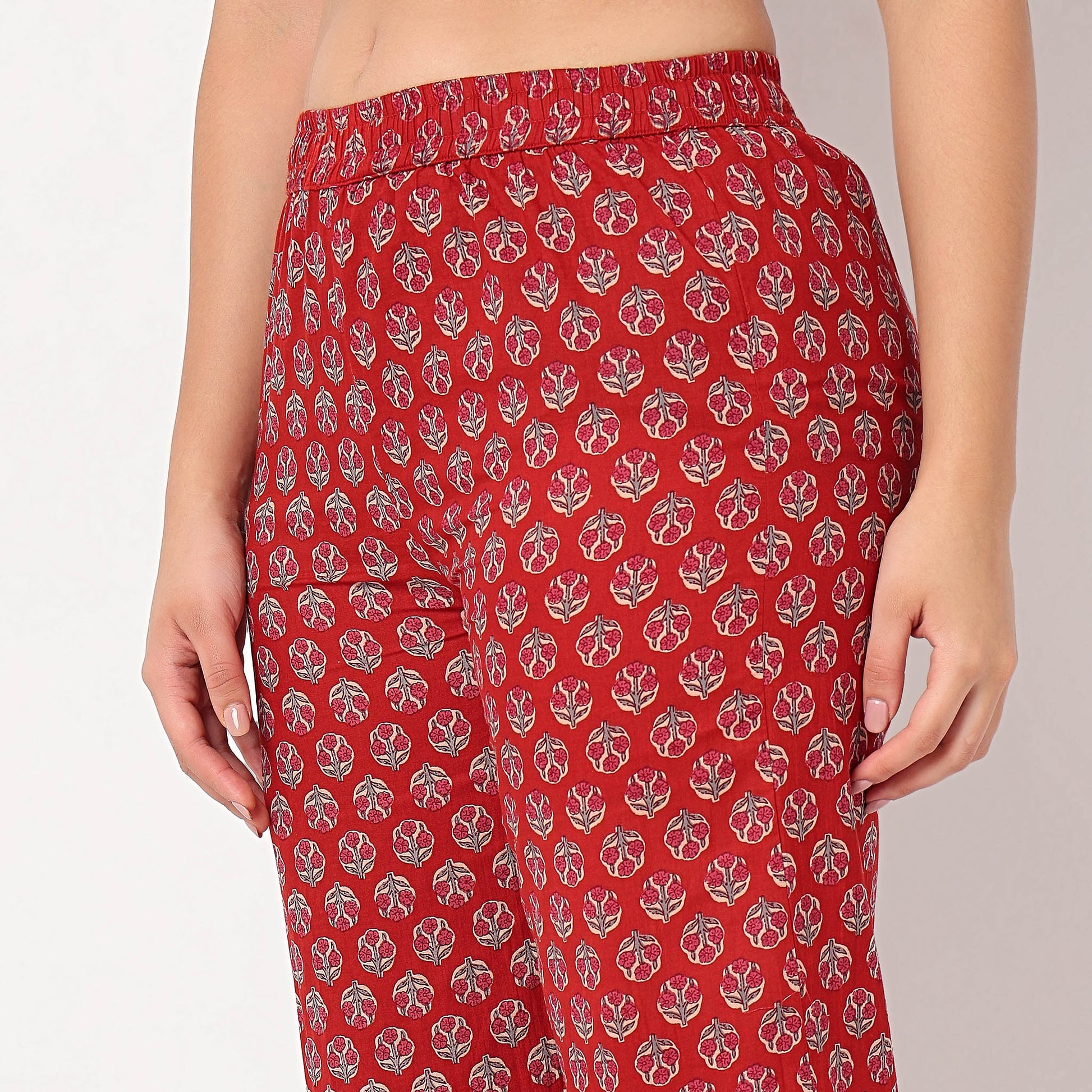 Printed Straight Kurta with Pant Set