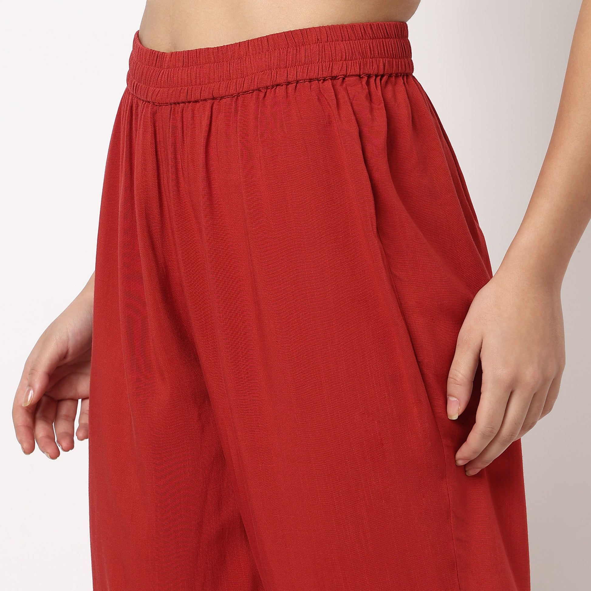 Buy Women Straight Fit Embroidered Three-Fourth Sleeve Kurta with Pant Set  - Style Union