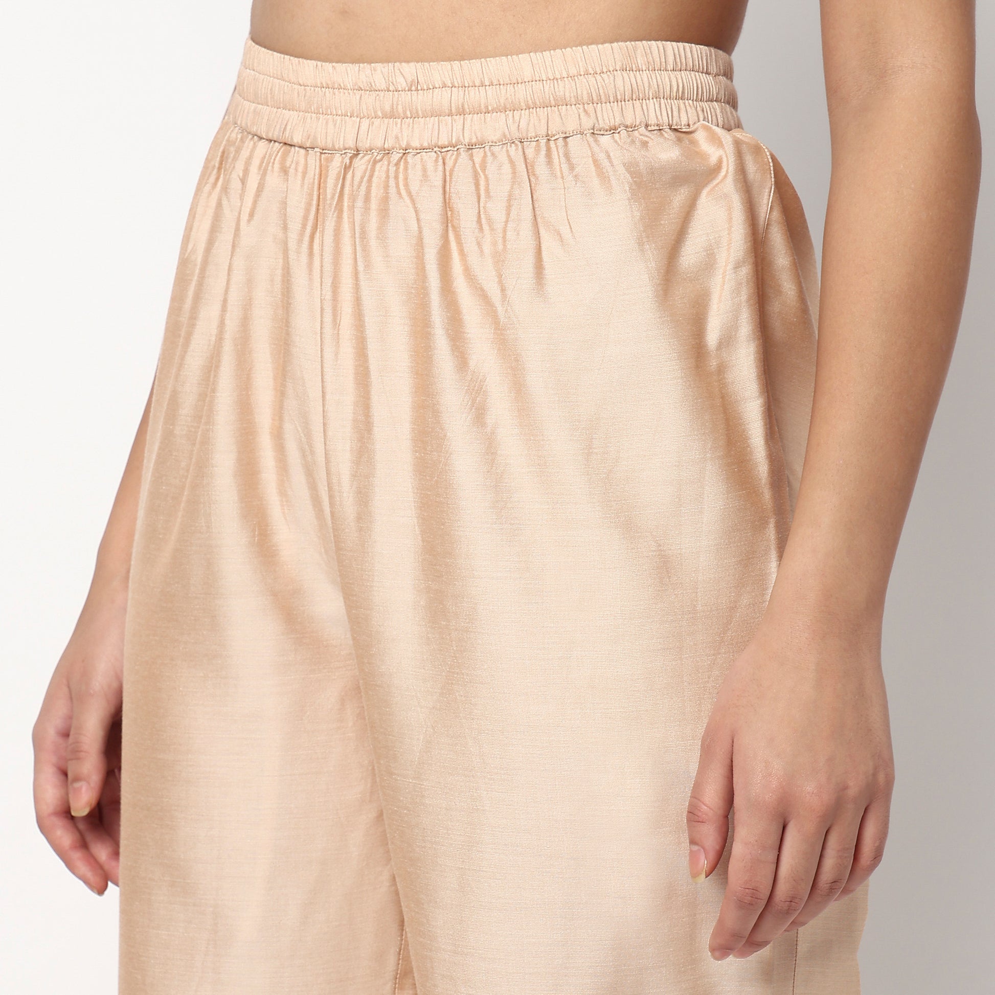 Buy Women Straight Fit Embroidered Three-Fourth Sleeve Kurta with Pant Set  - Style Union