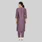 Embroidered Straight Kurta with Pant Sets