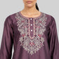 Embroidered Straight Kurta with Pant Sets