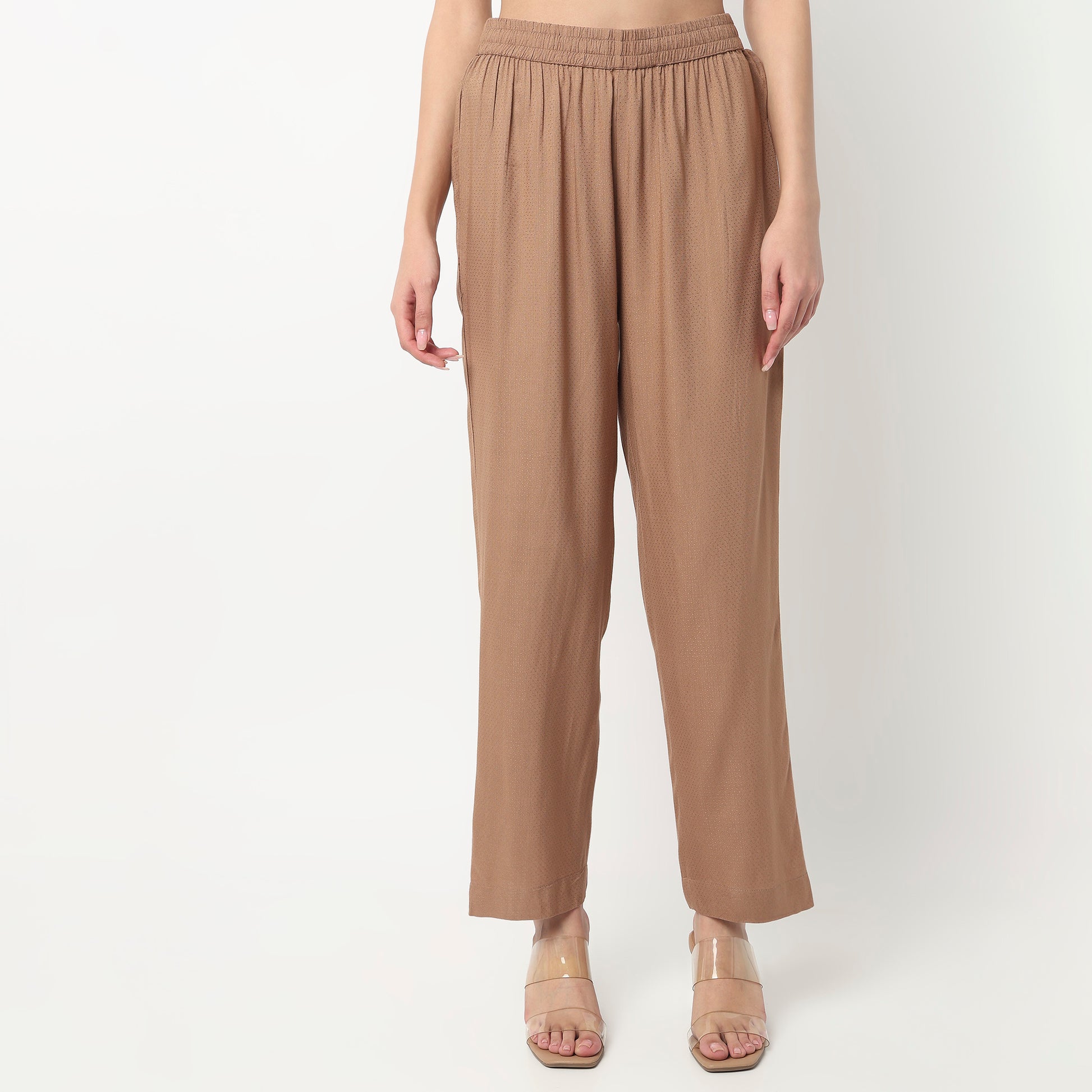 Embroidered Crew Neck Straight Kurta with Pant Set