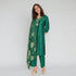 Embellished V-Neck Straight Kurta with Pant & Dupatta Set