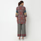Printed Collar Kurta with Pant Set
