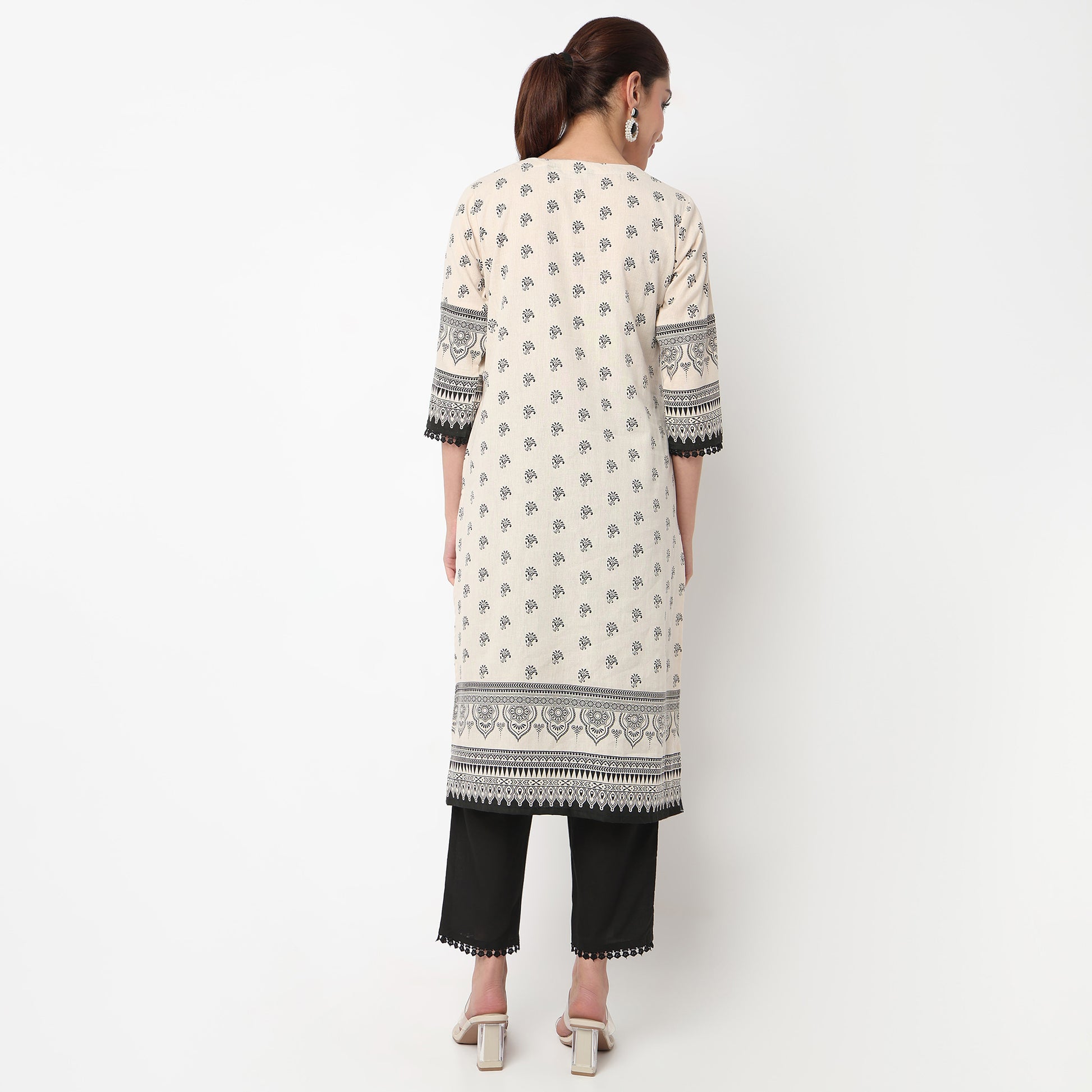 Printed Kurta with Pant & with Dupatta Set