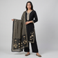 Printed V-Neck Kurta and Pant with Dupatta Set