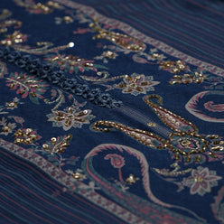 V-Neck Printed Straight Kurta with Pant and Dupatta Set