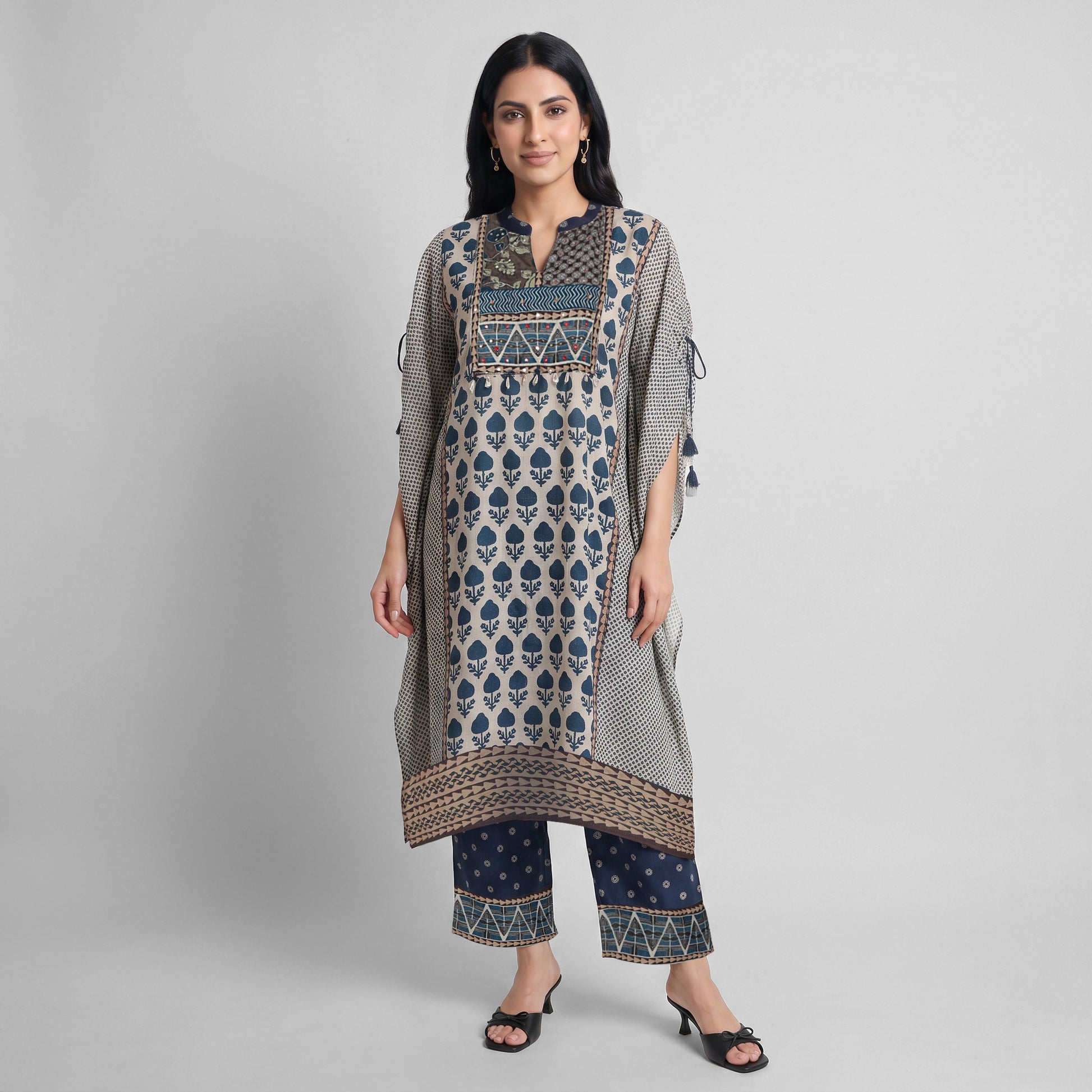Cotton Printed Kurta with Palazzo Set