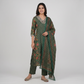 Cotton Printed V-Neck Kurta and Pant with Dupatta Set