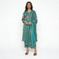 Cotton Printed Kurta with Palazzo and Dupatta Set