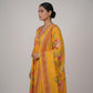 V-Neck A-Line Kurta and Pant with Dupatta Set