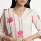 Printed V-Neck Kurta with Pant and Dupatta Set