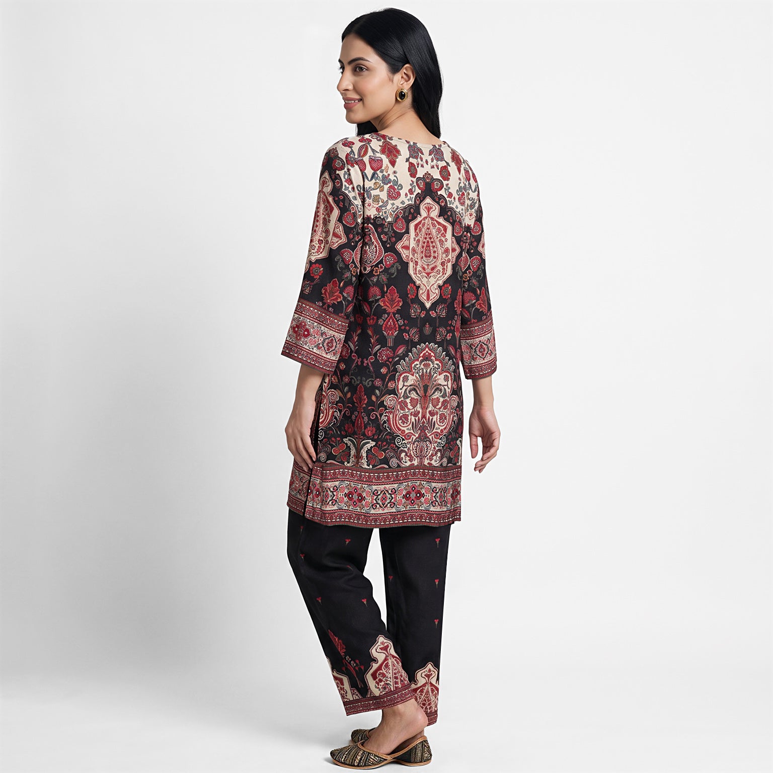 Printed Kurta with Palazzo Set