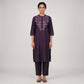 Embroidered A-Line Kurta with Pant Set