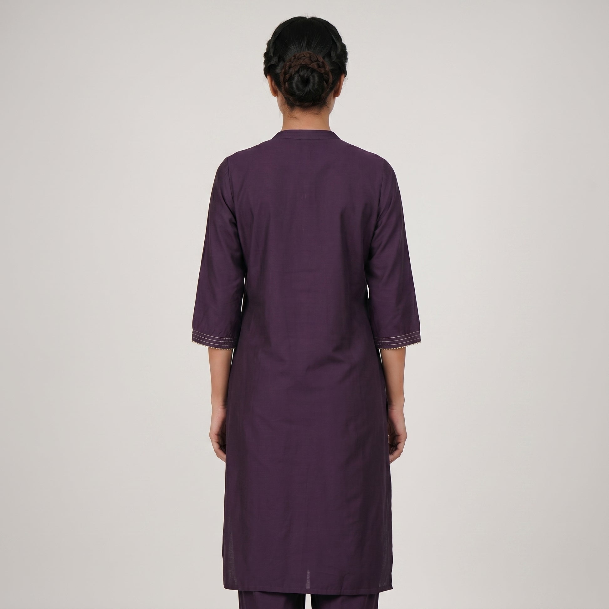 Embroidered A-Line Kurta with Pant Set