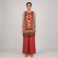 Printed Sleeveless Kurta with Palazzo Set