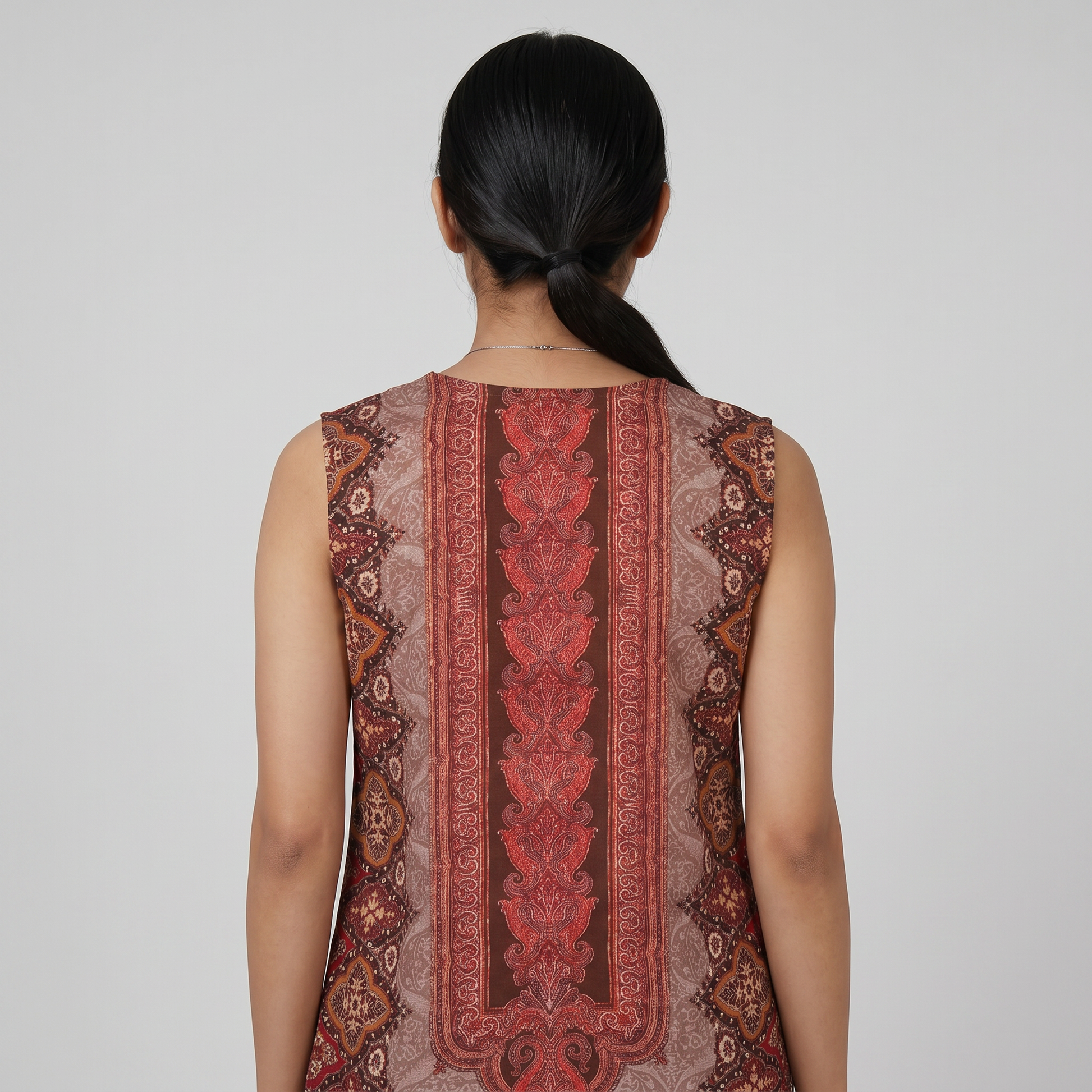 Printed V-Neck Straight Kurta with Pant Set