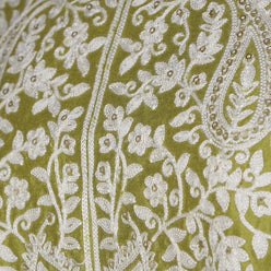 Embroidered Straight Kurta and Pant with Dupatta Set