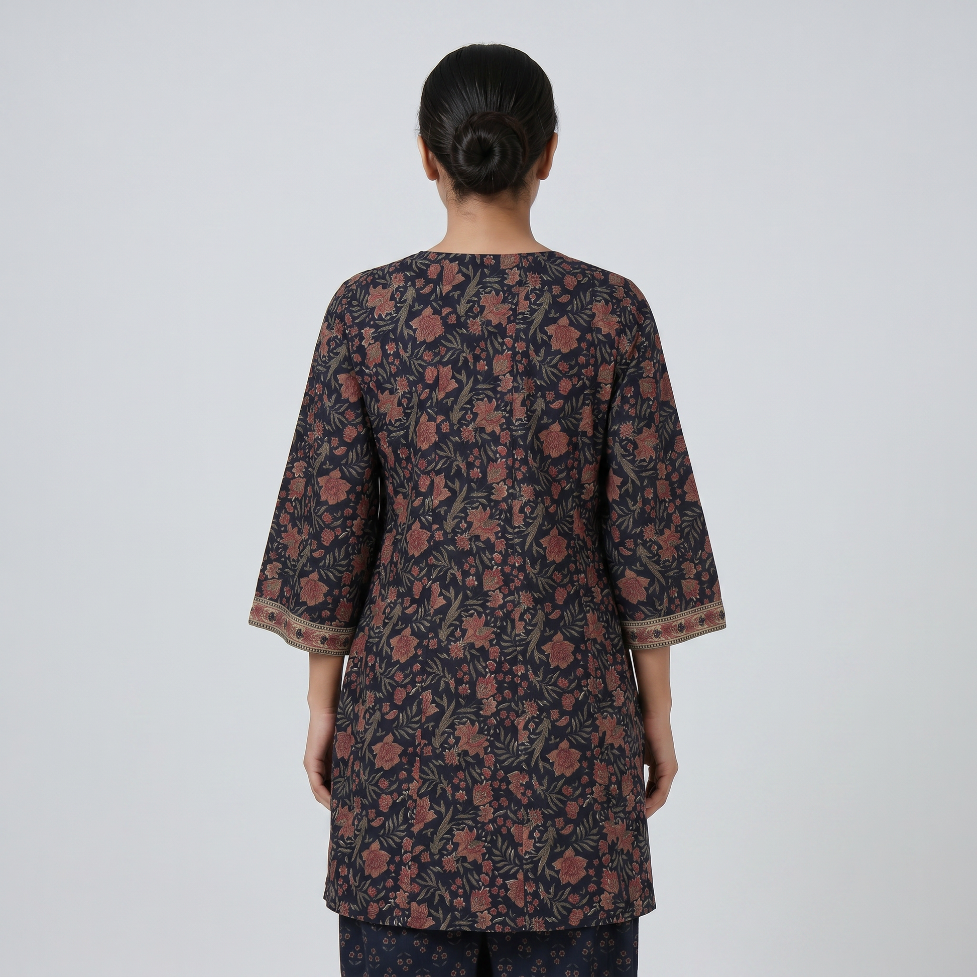 Cotton Printed A-Line Kurta with Pant Set