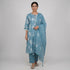 Cotton Printed Kurta with Pant & Dupatta Set