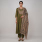 Embroidered Kurta and Pant with Dupatta Set