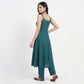 Solid V-Neck Kurta with Pant and Dupatta Set