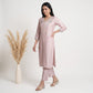 Embroidered V-Neck Kurta with Pant Set