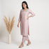 Embroidered V-Neck Kurta with Pant Set