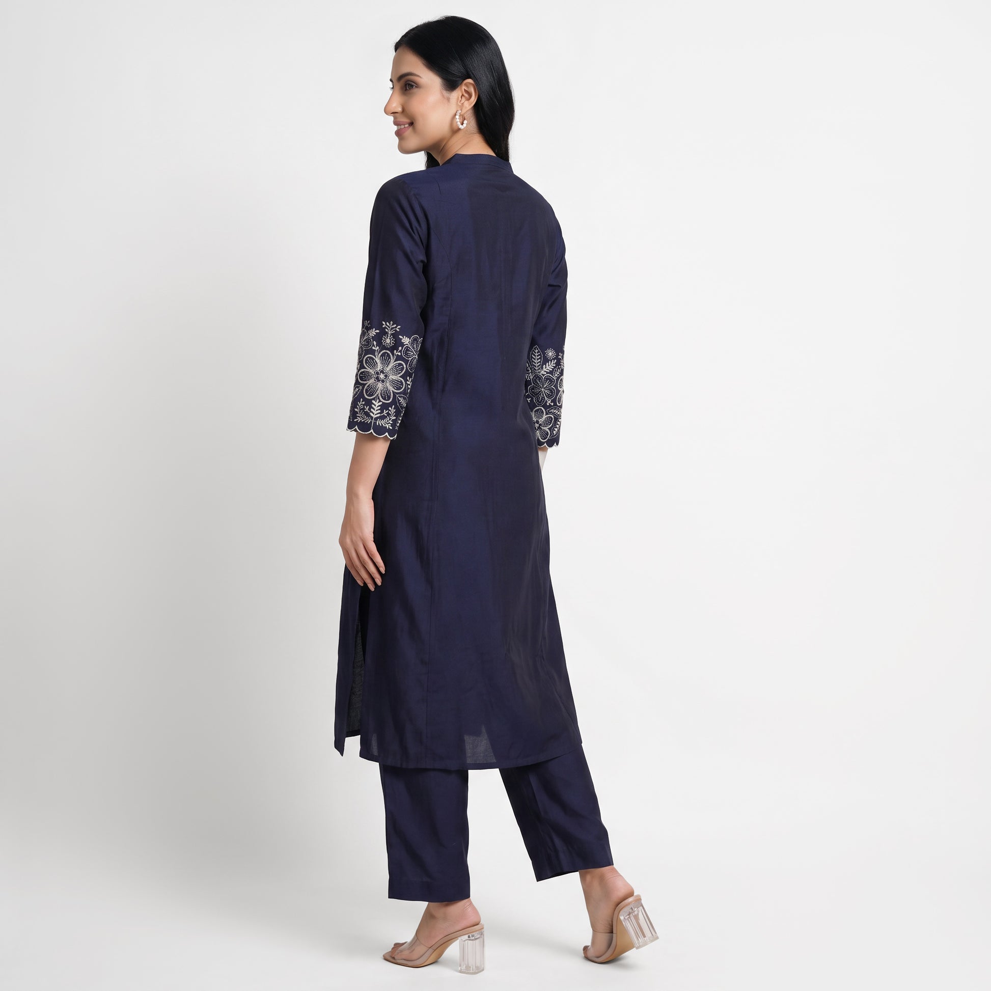 Embroidered Kurta with Pant Set