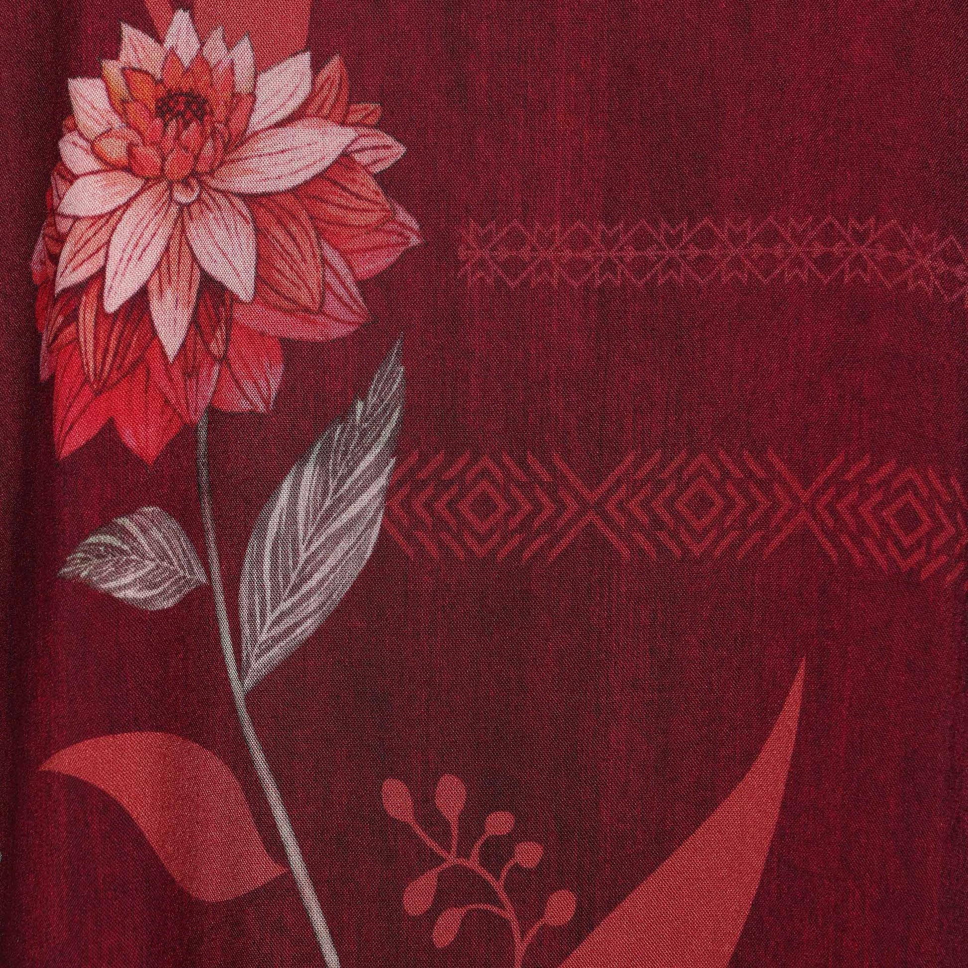 Printed V-Neck Kurta with Pant and Dupatta Set