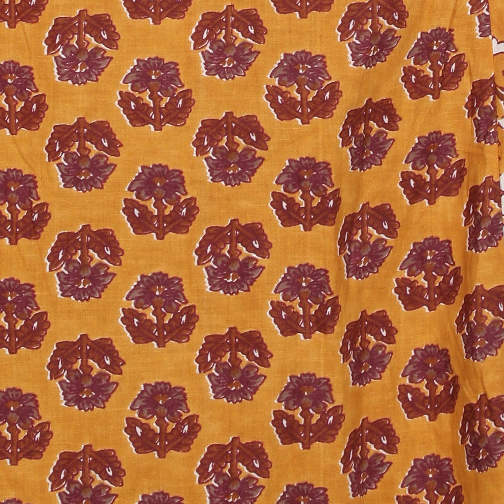 Cotton Printed V-Neck Kurta with Pant and Dupatta Set
