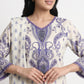 Printed V-Neck Kurta with Pant and Dupatta Set