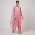 Cotton Embroidered Kurta with Pant and Dupatta Set
