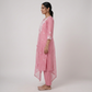 Cotton Embroidered Kurta with Pant and Dupatta Set