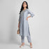 Solid V-Neck Ethnic Sets